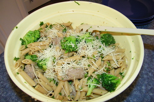 Penne with Broccoli and Turkey Sausage