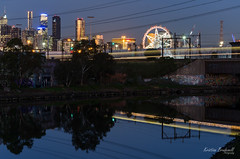 Melbourne Night Cityscape