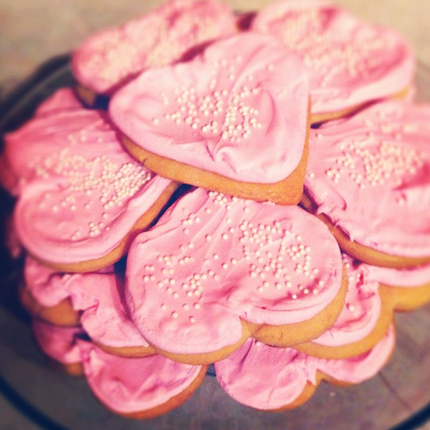 It's not valentines day without sugar cookies!