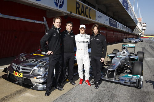 Christian Vietoris, Roberto Merhi, Robert Wickens, Michael Schumacher DTM 2012