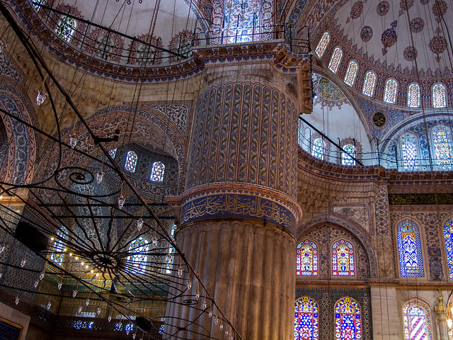Interior of the Blue Mosque