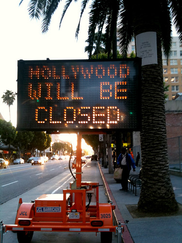 Hollywood will be closed