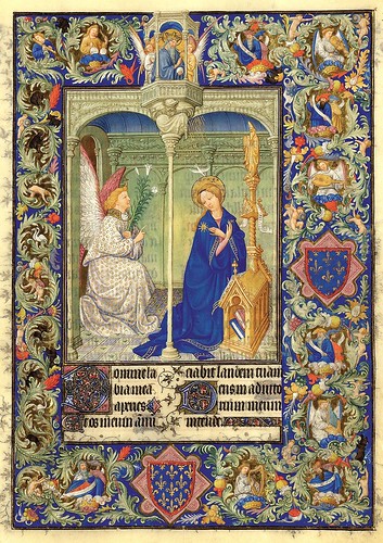 002-La Anunciacion-Belles Heures of Jean de France duc de Berry-Folio 30r- ©The Metropolitan Museum of Art