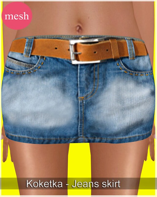 Koketka-Jeans skirt (MESH) - special edition for Super Bargain Saturday