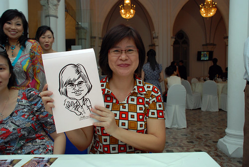 caricature live sketching for Intel Mobile Communications Year-End celebrations - 2