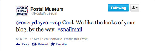 Postal Museum Tweet