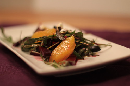 Rote Bete Salat mit Orangen & Oliven