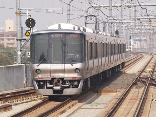 JR west 223 series(0s) in Tsurugaoka, Osaka, Osaka, Japan /March 12,2008