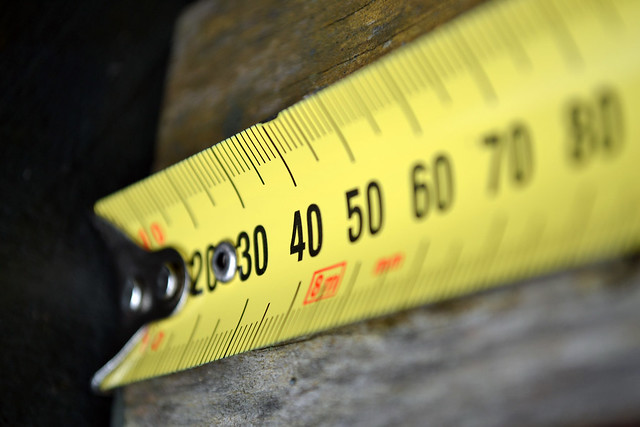 Take a picture of an instrument that measures something - Retractable tape measure