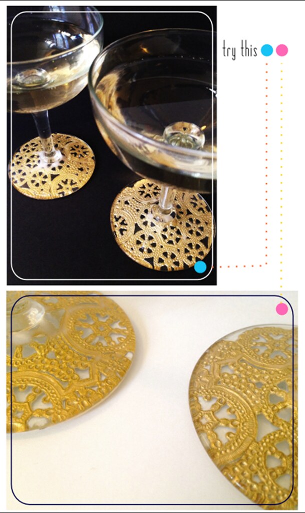01 Gilded Lace Champagne Glasses