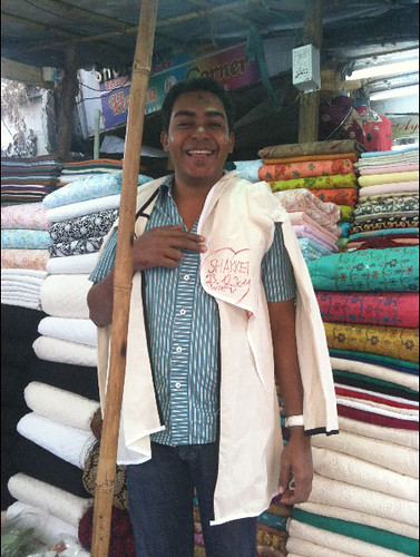 Fabric merchant, Mumbai, India