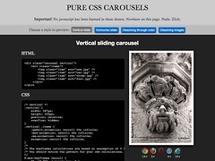 Pure CSS carousels