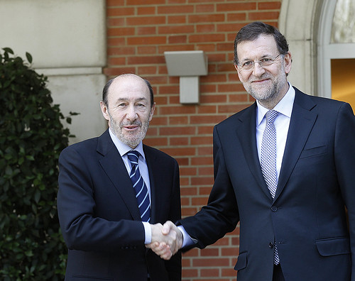 Rubalcaba y Rajoy
