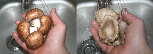 15 - Pilze waschen / Wash mushrooms