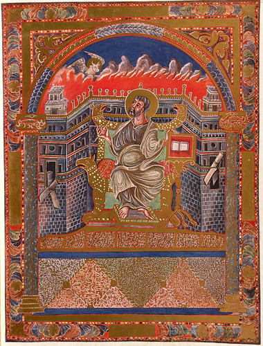 014-Imagen del evangelista Lucas-Evangeliar  Codex Aureus - BSB Clm 14000-© Bayerische Staatsbibliothek