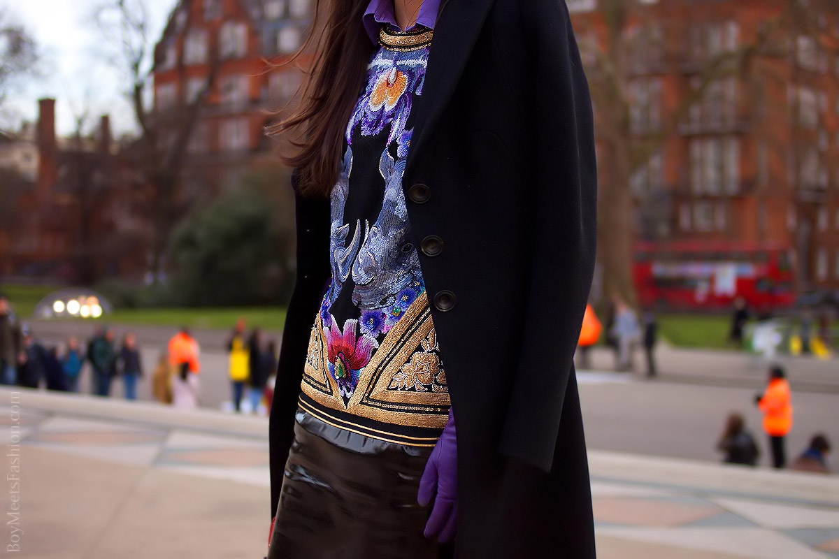 Street Style: Peony Lim at London Fashion Week AW12 2012