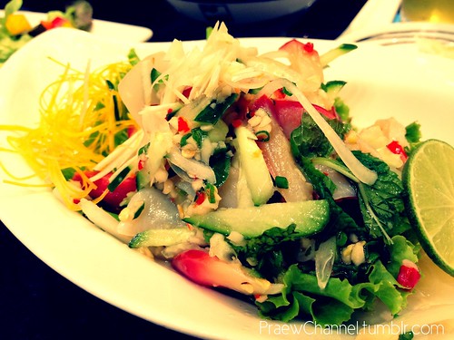 Spicy Hokkikai Sashimi Salad at Fuji Restaurant