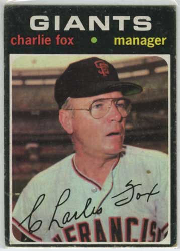 1971 Topps Charlie Fox