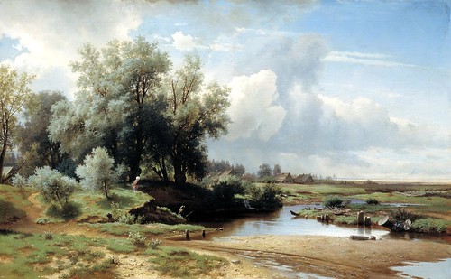 Lev Kamenev - Landscape [1861] by Gandalf's Gallery