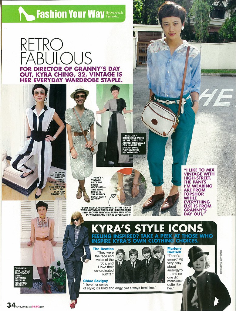 Kyra, a familiar face at the store, is in Cleo, April 2012 issue!