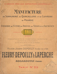 Catalogue Serrurerie,Quincaillerie (~1900-1920)