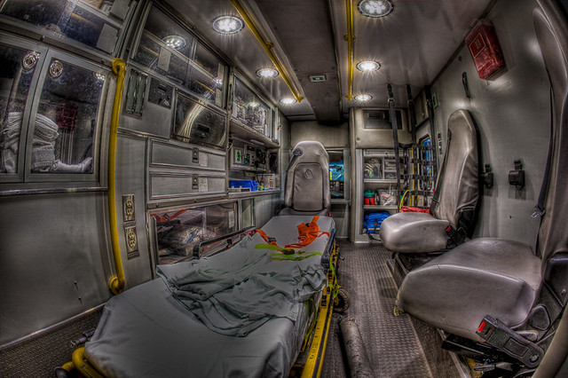 I was in the back of the HEMSI ambulance but not for a ridejust a HDR 