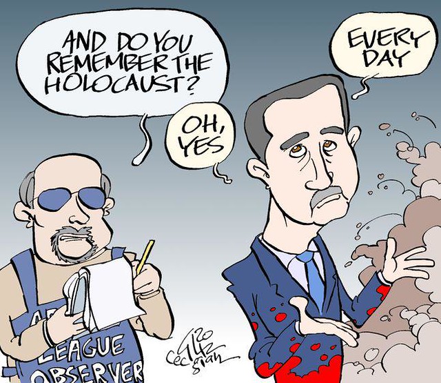 Depictions of Syria's Assad