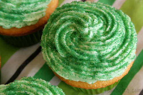 St. Patrick's Day Cupcakes.