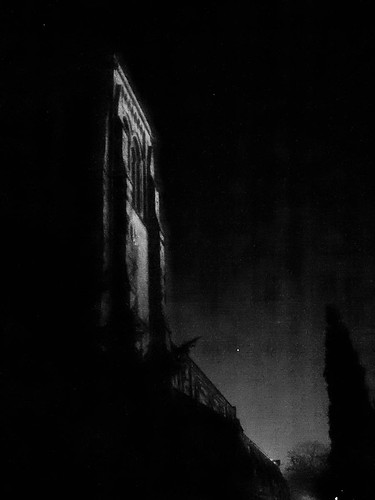 1000/717: 06 Feb 2012: Church Tower at Night by nmonckton