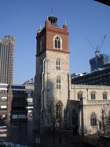 St Giles' Cripplegate bell tower