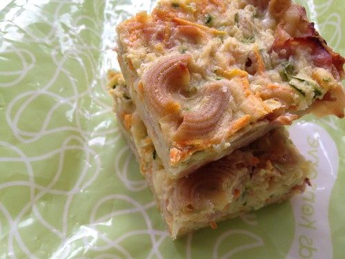 Zucchini and Pasta Slice - Lunch Box Ideas