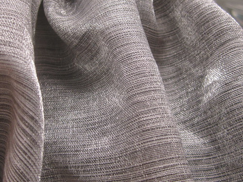 Gray Fabric with Horizontal Patterns