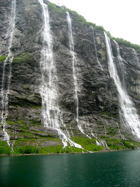 The Seven Sisters waterfalls Geirangerfjord Norway