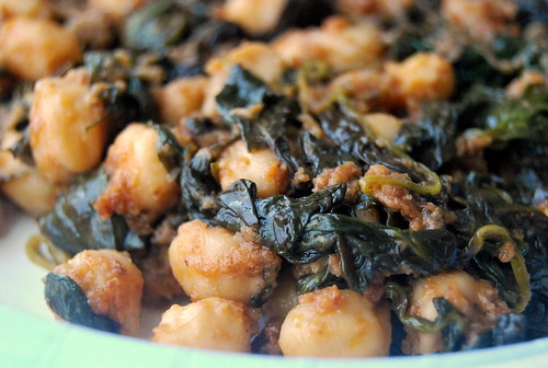 Spinach and Chick Peas