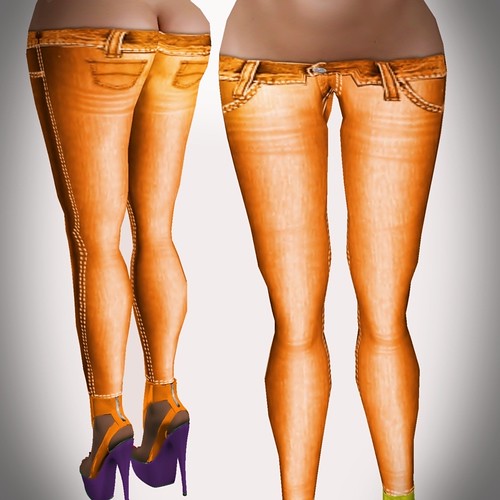 A&A Fashion Spring Jeans A orange