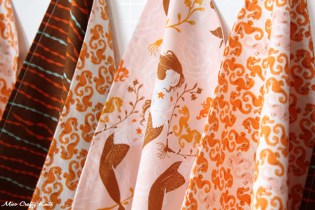 Mendocino Handkerchiefs Hanging Fabric Closeup
