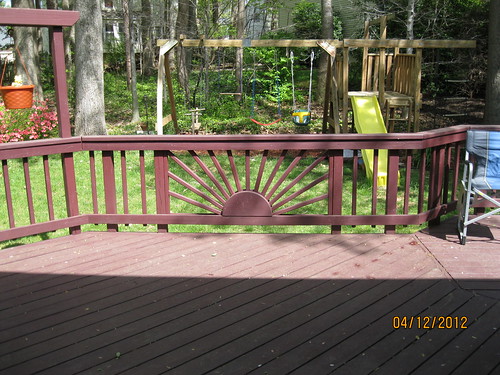 Deck with playground.