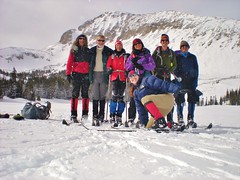 CMC Cross Country Skiers on Mitchell Lake