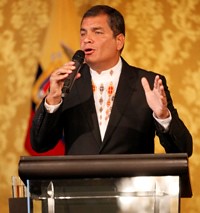 Rafael Correa, Presidente Constitucional de la República del Ecuador