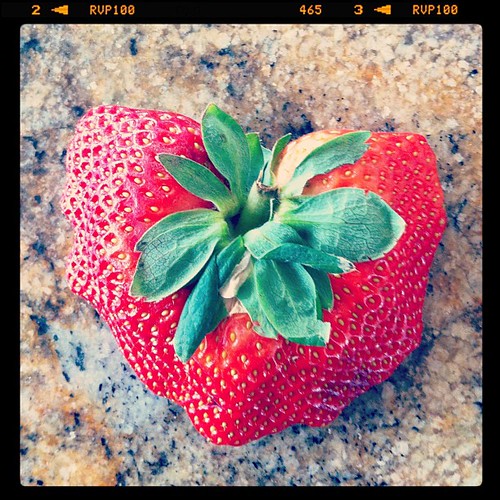 Happy valentines strawberry
