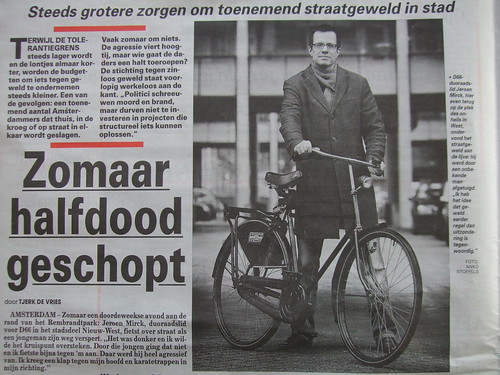 Jeroen Mirck in De Telegraaf