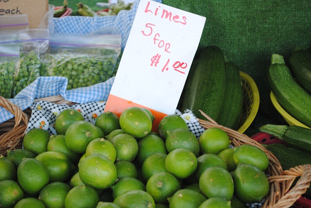 Carlsbad, CA farmers market organic limes