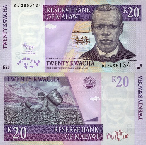 20 Kwacha Malawi 2009