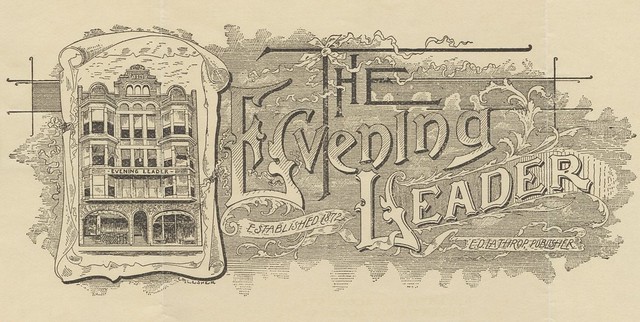ornate 1908 local Pennsylvania newspaper business invoice