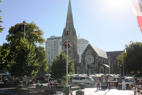 Cathedral Square  This was taken only 24 hours before the 2011 quake to rock Christchurch.