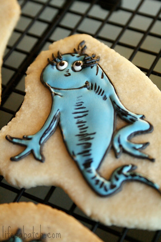 Dr. Seuss Blue Fish Cookie.