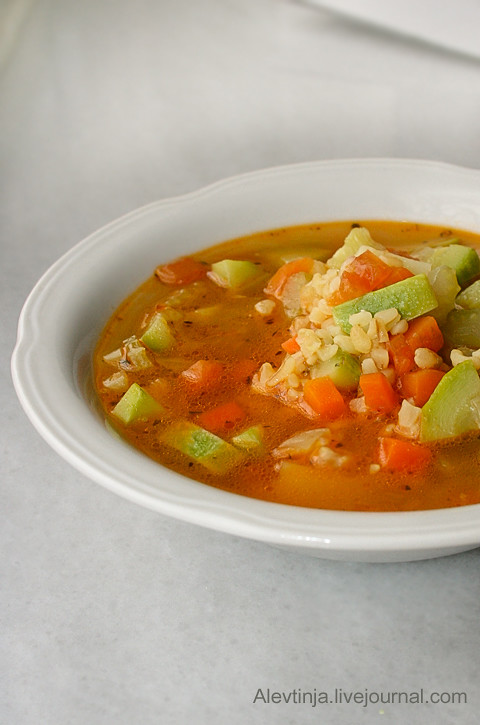 овощной суп с булгуром1