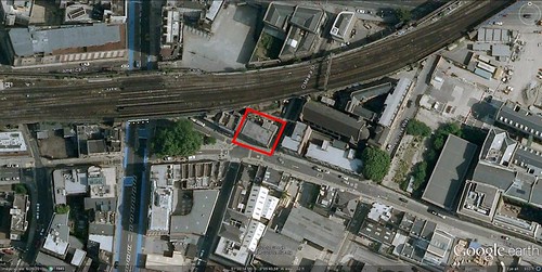the site for Sadakova's vertical gradens (via Google Earth)
