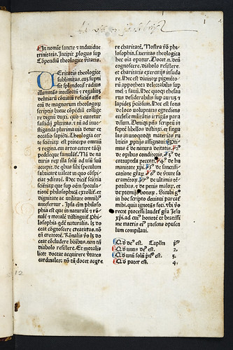 Title incipit of Hugo (Ripelin) Argentinensis: Compendium theologicae veritatis