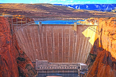 Glen Canyon Dam at Lake Powell & Page,  Arizona